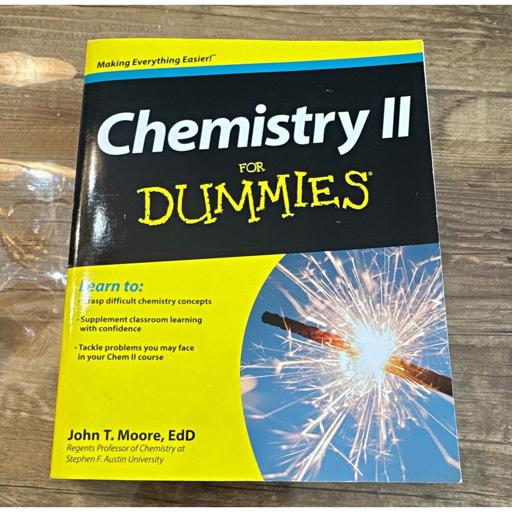 Chemistry II for Dummies (For Dummies) by John T. Moore (2012, Trade Paperback)